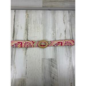 Vera Bradley womens one size Pink Belt Floral Fabric Reversible